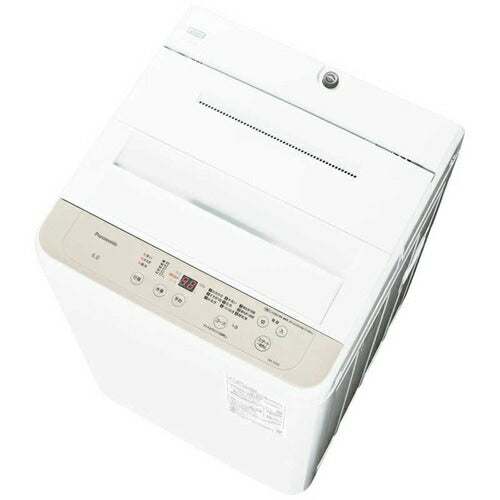 洗濯機 6kg パナソニック NA-F6B5-C 全自動洗濯機 ライトベージュ 新生活 一人暮らし 単身 小型 コンパクト