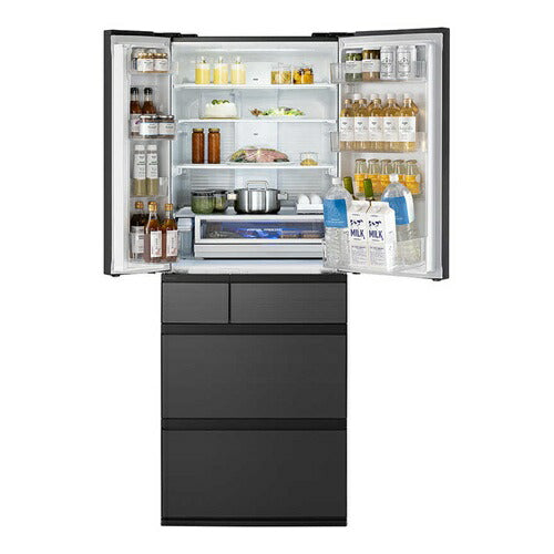 パナソニック 6ドア冷蔵庫 2010年製 603L NR-F601XV-SK パナソニック 冷蔵庫 6ドア 601L NR-F60WX3-H 観音開き ナノイーX 冷凍