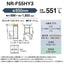 パナソニック 冷蔵庫 6ドア 551L NR-F55HY3-N 観音開き ナノイーX 冷凍室真ん中 幅65cm