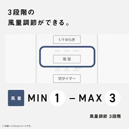 パナソニック Panasonic リビング扇風機 F-C324D-W 7枚羽根 ホワイト
