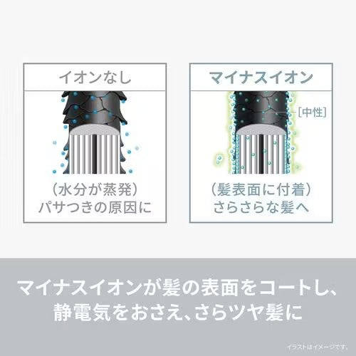 パナソニック くるくるドライヤー イオニティ シルバー調 EH-KE1N-S
