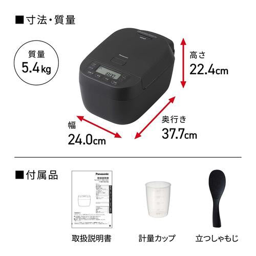 Panasonic パナソニック 可変圧力IHジャー炊飯器 おどり炊き SR-N310E-W 5.5合 ホワイト