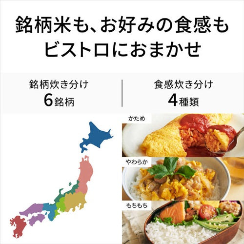 Panasonic パナソニック IH炊飯器 ビストロ SR-X710E-H 5.5合 グレー