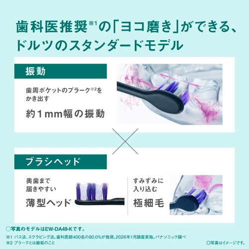 Panasonic パナソニック 音波振動ハブラシ ドルツ EW-DA19-A ブルー
