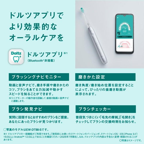 Panasonic パナソニック 音波振動ハブラシ ドルツ EW-DA19-A ブルー