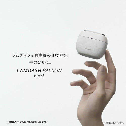 Panasonic パナソニック メンズシェーバー ラムダッシュ パームインPRO 6枚刃 ES-P650U-K マーブルブラック