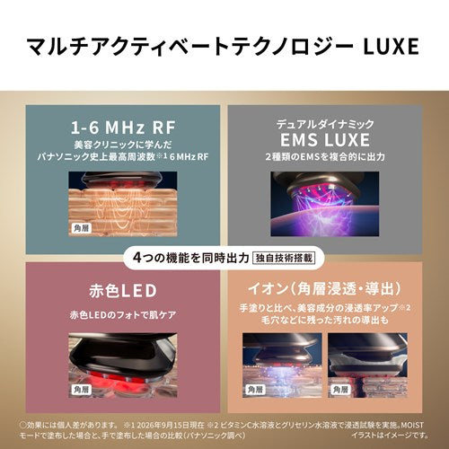 Panasonic パナソニック 美顔器 バイタリフト RF LUXE ブラック EH-SR90-K