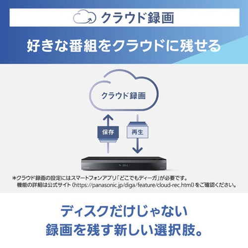Panasonic パナソニック 全自動ディーガ ブルーレイレコーダー DMR-2X210 2TB 最大6ch全録 スマホ連携