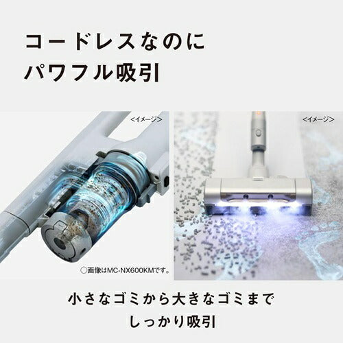 Panasonic パナソニック サイクロン式コードレススティック掃除機 MC-SB60KM-W シルクホワイト