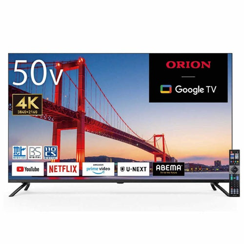 ORION オリオン 50V型 4Kチューナー内蔵 GoogleTV OLS50RD20