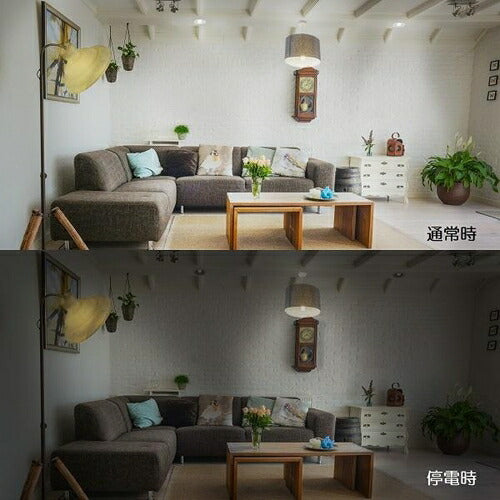 停電しても明るいLED電球 燈まもるくん 50W相当 昼光色 消費電力6.2W 口金E26 株式会社テイーエム TAL-690-1