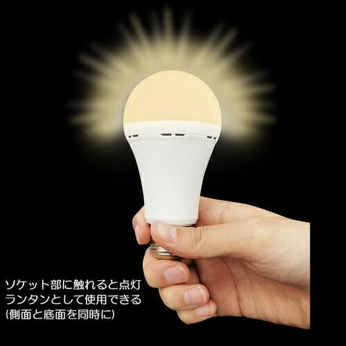 停電しても明るいLED電球 燈まもるくん 50W相当 電球色 消費電力6.2W 口金E26 株式会社テイーエム TAL-690-2