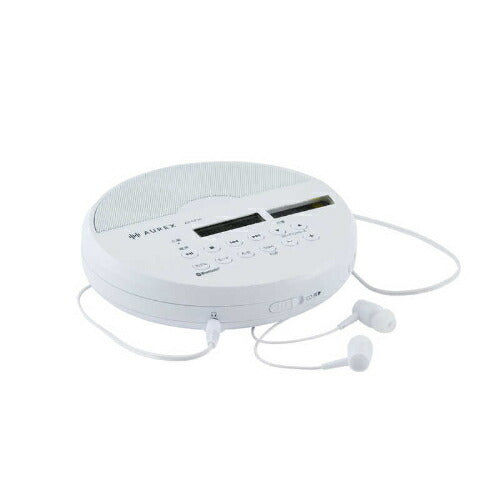 ポータブルCDプレーヤー AUREX Bluetooth搭載 充電対応多機能モデル ホワイト 東芝 AX-CP50(W)