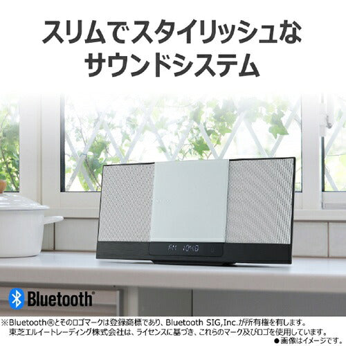 ミニコンポ スリムサウンドシステム AUREX ホワイト 東芝 AX-WSS60(W)