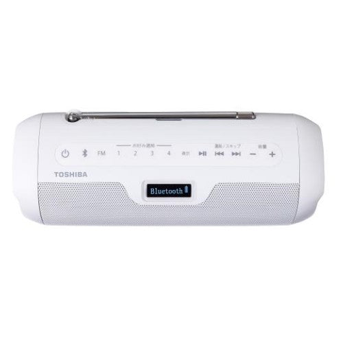 Bluetoothスピーカー機能付き ラジオ ホワイト 東芝 TY-SBR10W