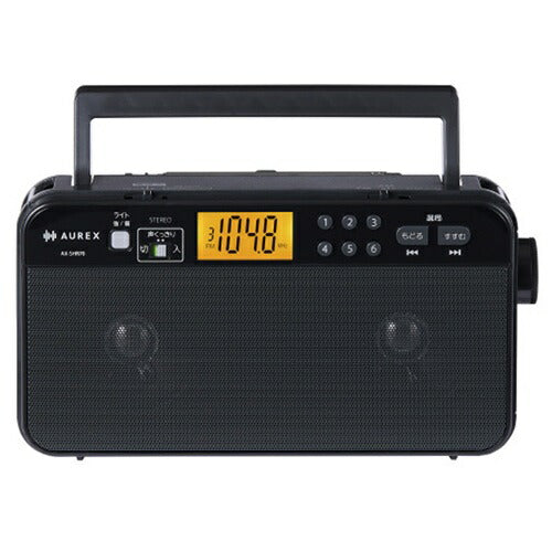 ホームラジオ LEDライト付き AUREX ブラック 東芝 AX-SHR70(K)