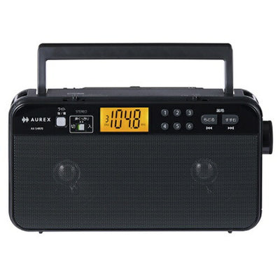 ホームラジオ LEDライト付き AUREX ブラック 東芝 AX-SHR70(K)
