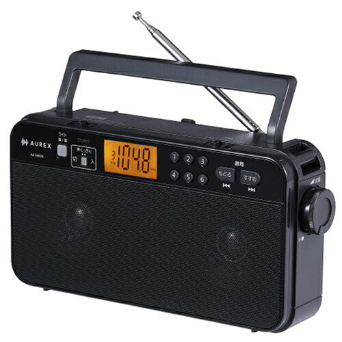 ホームラジオ LEDライト付き AUREX ブラック 東芝 AX-SHR70(K)