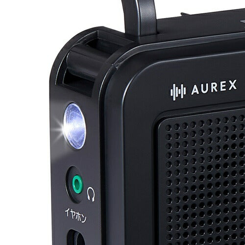 LEDライト付きホームラジオ ワイドFM対応 AM/FM ブラック 東芝 AX-HR50 (K)