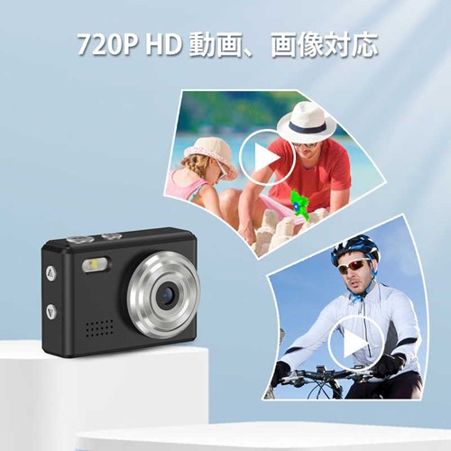 SAC コンパクトデジタルカメラ SMC01BK｜約100万画素｜超小型・軽量18g｜動画撮影対応｜microSD対応