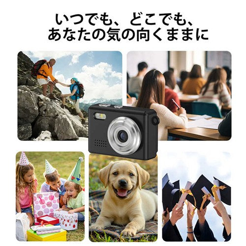 SAC コンパクトデジタルカメラ SMC01BK｜約100万画素｜超小型・軽量18g｜動画撮影対応｜microSD対応