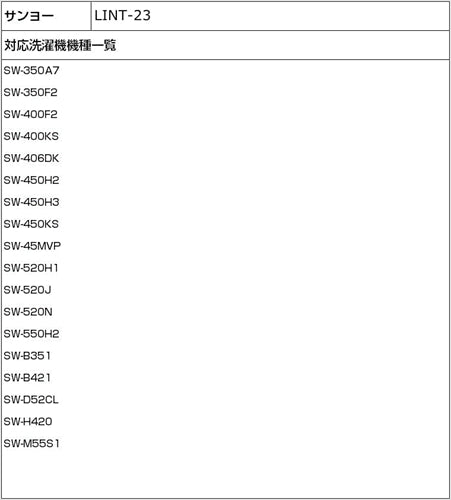 エルパ アクア 洗濯機用 糸くずフィルター LINT－23 301S216020300 ホワイト