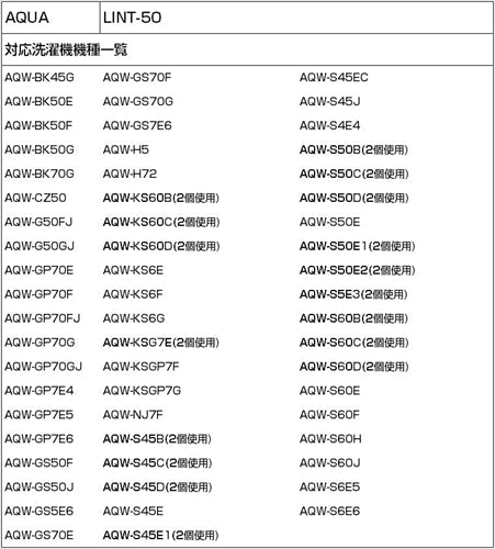 エルパ  アクア 洗濯機用糸くずフィルター LINT－50