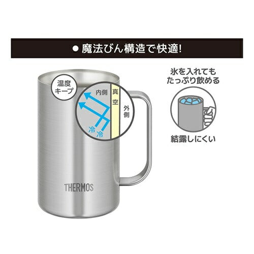 真空断熱ジョッキ ステンレス１ 600ml サーモス JDK-601(S1)