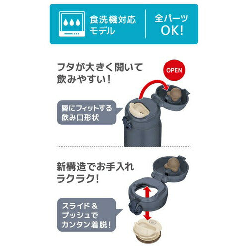 真空断熱ケータイマグ ミネラルグレー 750ml サーモス JNL-S750(MLGY)