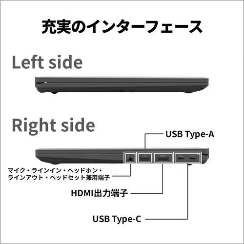 富士通 ノートパソコン FMV Note M 14.0型ワイド ブライトブラック FMVM55K3BA