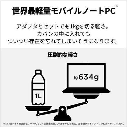 富士通 ノートパソコン FMV Note U 14.0型ワイド ピクトブラック FMVUXSK3BA