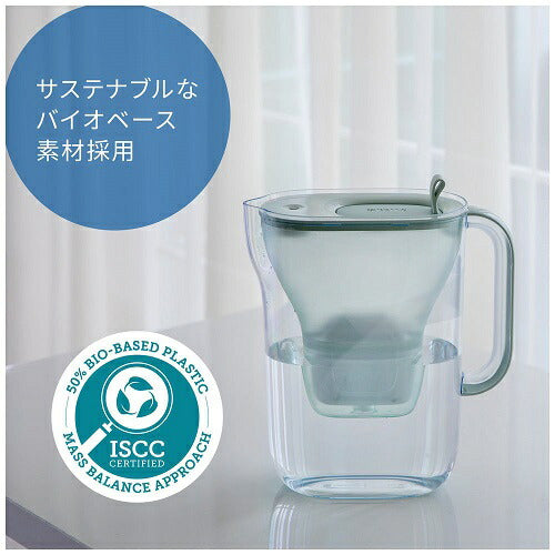 ポット型浄水器 「スタイル エコ」 ろ過水容量：1.26L(全容量：2.4L)マクストロラプロ ピュアパフォーマンス浄水カートリッジ 1個付き ブリタ KBSECB1M