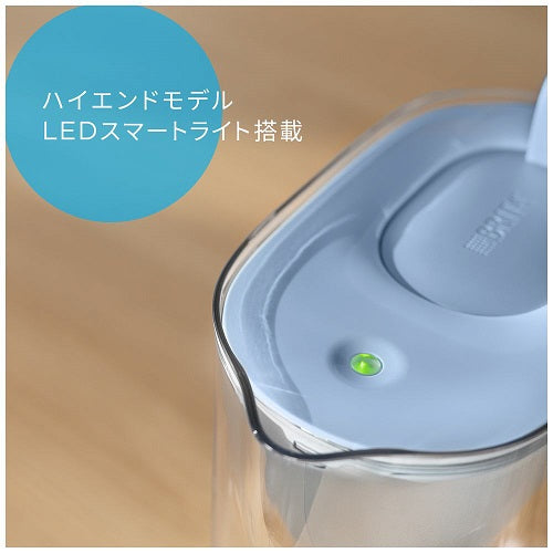 ポット型浄水器 「スタイル エコ」 ろ過水容量：1.26L(全容量：2.4L)マクストロラプロ ピュアパフォーマンス浄水カートリッジ 1個付き ブリタ KBSECB1M