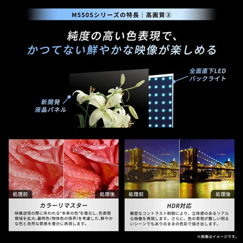 TVS REGZA レグザ 50V型 4K液晶テレビ M5シリーズ REGZA 50M550S