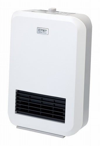 セラミックヒーター 電気ファンヒーター 温風 電気暖房 シィーネット 大風量 1250W 人感センサー 転倒OFF 4時間自動OFF CDCM504 WH