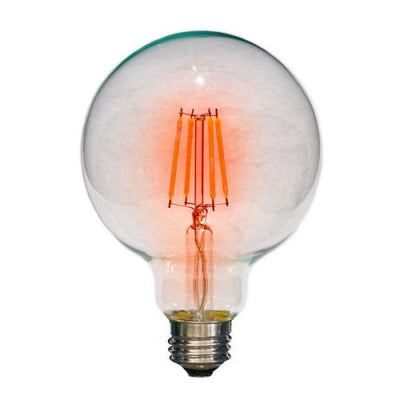 グローバル AMEDAMA フィラメントLEDカラー電球 G95/E26 レッド オーム FLDC-G95R
