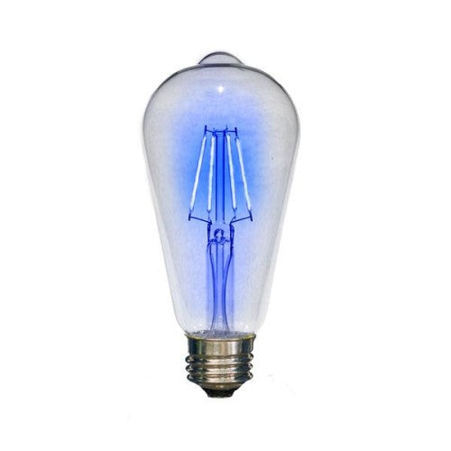 グローバル AMEDAMA フィラメントLEDカラー電球 ST64/E26 ブルー オーム FLDC-ST64B