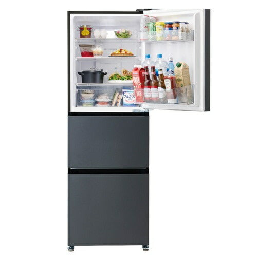 3ドア冷蔵庫 286L （マットグレー） 右開き ハイアール JR-CV29C-H