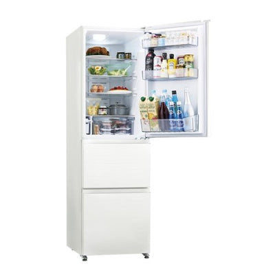 冷蔵庫 3 ドア 右開き 335L 自動製氷 リネンホワイト ハイアール JR-CVM34C-W