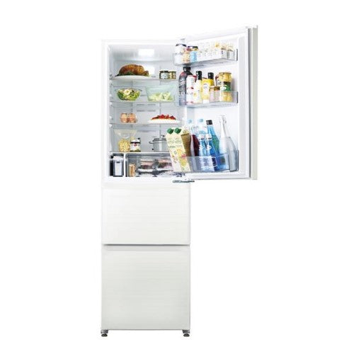 冷蔵庫 3 ドア 右開き 335L 自動製氷 リネンホワイト ハイアール JR-CVM34C-W