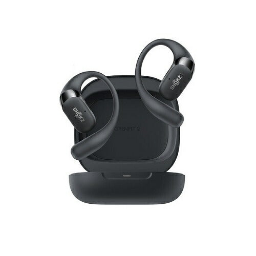 オープンイヤー型完全ワイヤレスイヤホン OpenFit 2 ブラック Shokz SKZ-EP-000045