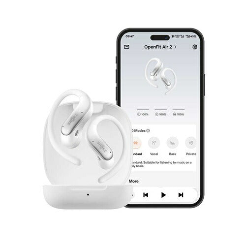 Shokz ショックス 完全ワイヤレスイヤホン OpenFit Air 2 SKZ-EP-000076 耳掛け式 ホワイト