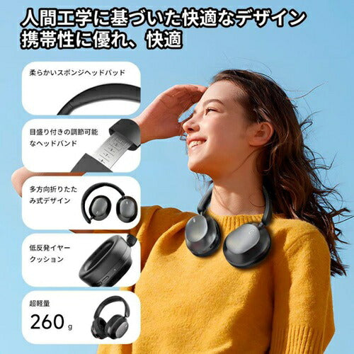 ワイヤレスヘッドホン ノイズキャンセリング対応 Bluetooth対応 KING LUCKY B900BK