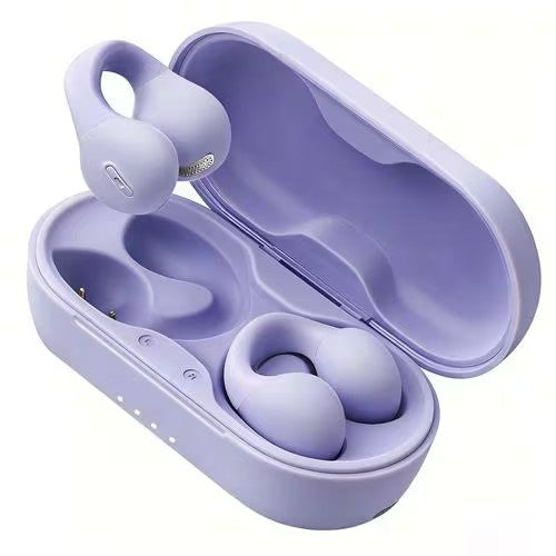 イヤホン 完全ワイヤレス オープン型 Bluetooth対応 パープル KING LUCKY i131 KING LUCKY 完全ワイヤレスイヤホン i131 パープル オープン型 骨伝導 ではない 耳を塞がない Bluetooth5.3 長時間再生 軽量 快適