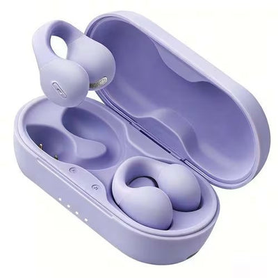 イヤホン 完全ワイヤレス オープン型 Bluetooth対応 パープル KING LUCKY i131 KING LUCKY 完全ワイヤレスイヤホン i131 パープル オープン型 骨伝導 ではない 耳を塞がない Bluetooth5.3 長時間再生 軽量 快適