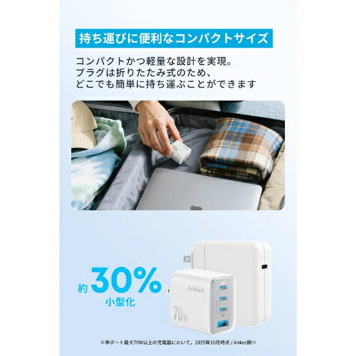 Anker アンカー AC充電器 Zolo Charger A121CN11 70W 4ポート