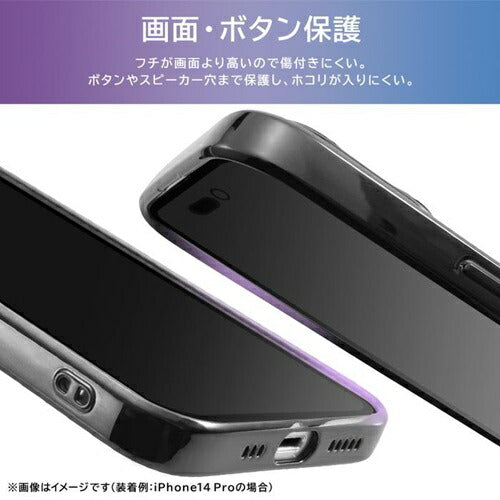 ソフトケース 精密設計 フレームメッキ / クリア iPhone 17 レイアウト RT-P52PFC2/CM
