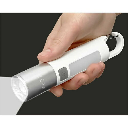 TERAS USB充電式 3ウェイハンディカラビナライト ホワイト トレードワン 30965