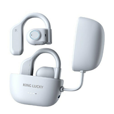 完全ワイヤレスオープンイヤー型 空気伝導式イヤフォン i31 PRO ホワイト KINGLUCKY I31PROWH