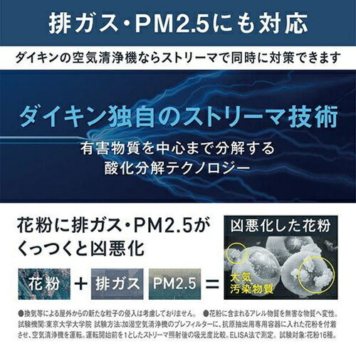 空気清浄機 ダイキン MCK706A-W ホワイト 加湿 木造12畳 プレハブ19畳 加湿ストリーマ 加湿70タイプ 花粉 風邪 対策 脱臭